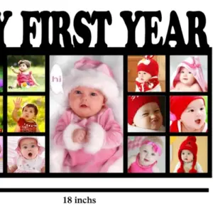 My First Year Baby MDF Wall Collage Frame SKU233