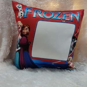 Personalized Frozen cushion with custom photo printing for girls and kids room decoration.
