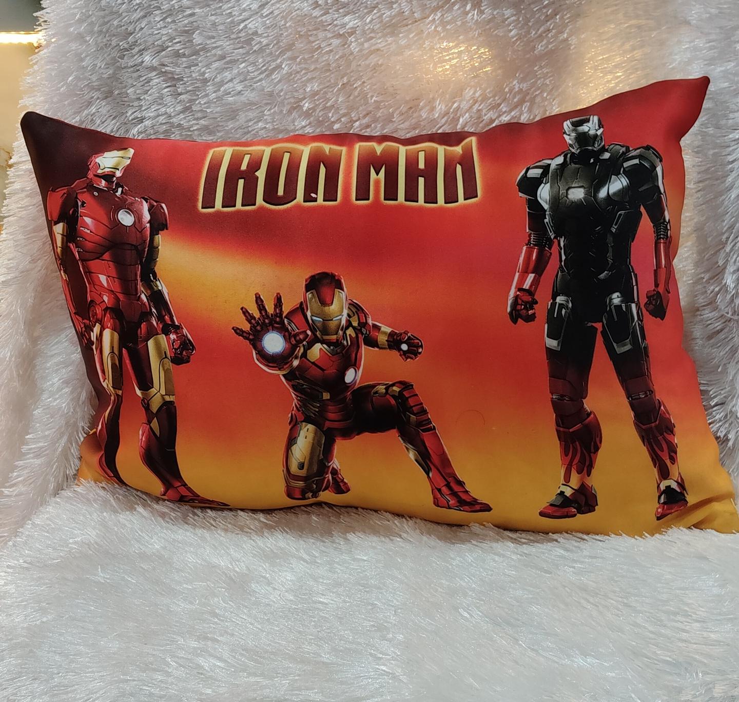 Personalized Iron Man Cushion with Custom Photo Print - Image 3