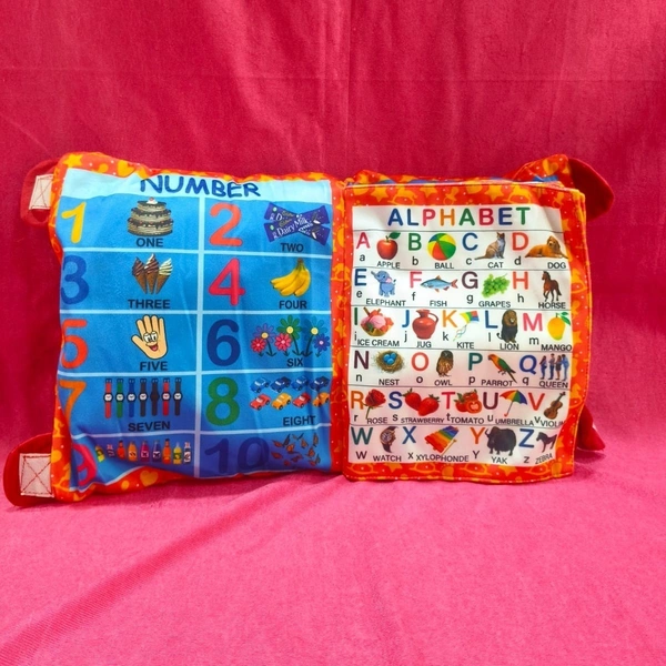 learning cushion for kids with custom photo printing, colorful educational design, rainbow graphics - Image 3