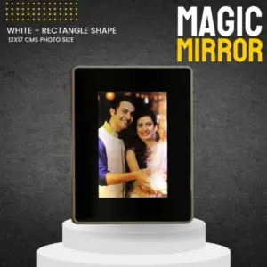 Rectangle White Magic Mirror LED Photo Display
