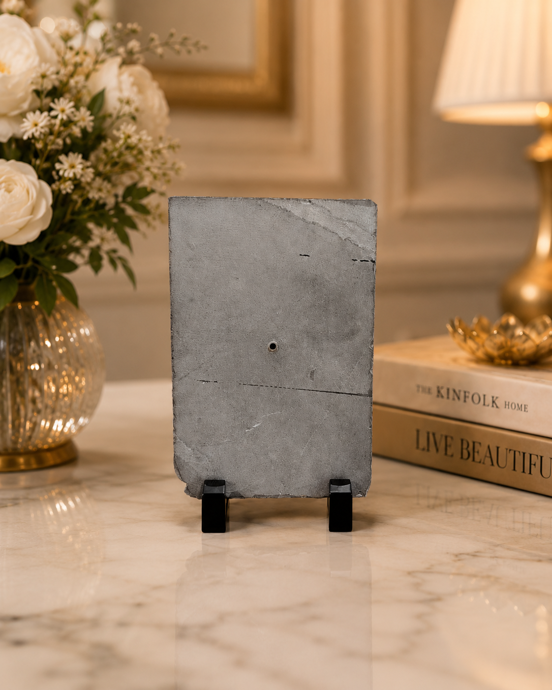 6x4 Inch Small Rock Frame Personalized Natural Slate Photo Frame - Image 4