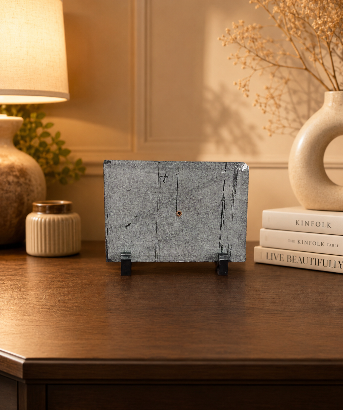 Small Rock Frame 6x4 Personalized Natural Slate Photo Frame - Image 3