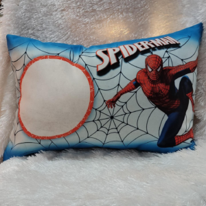 Spiderman Photo Cushion with Custom Photo Print for Kids Birthday Gifts and Superhero Room Decoration