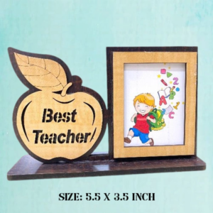 Teacher Photo Frame Best Teacher Apple Personalized Gift