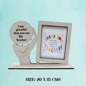 Teacher Thank You Photo Frame Personalized Appreciation Gift