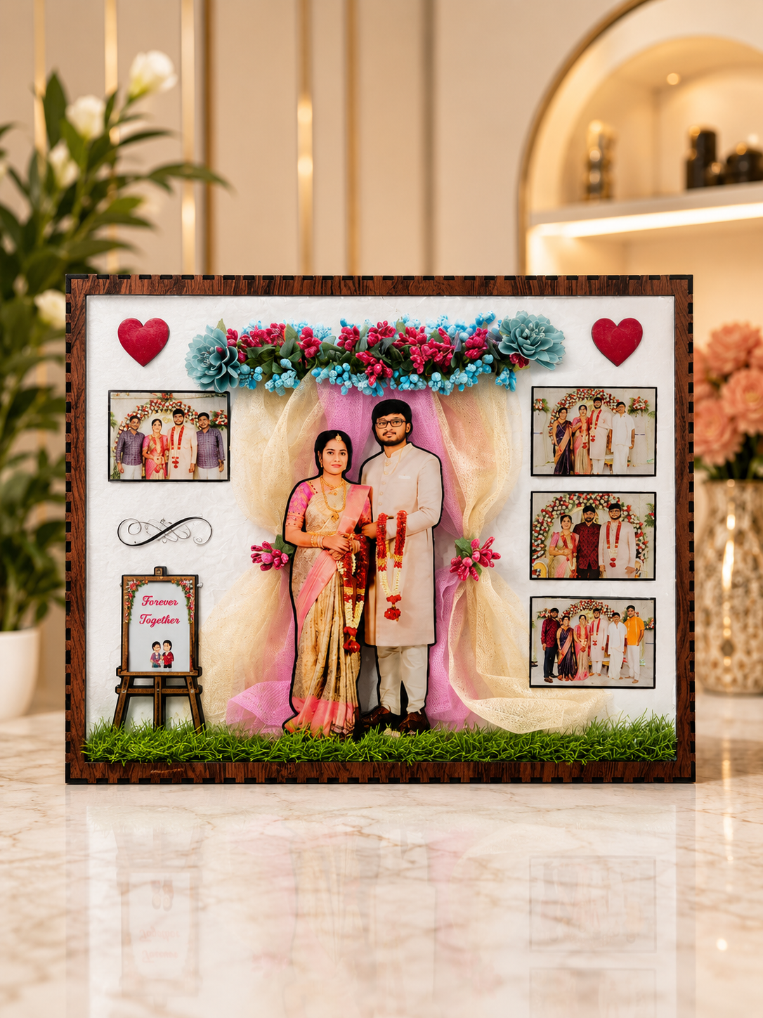 Wedding Miniature Frame 12x5 Inch | Personalized Gift - Image 4