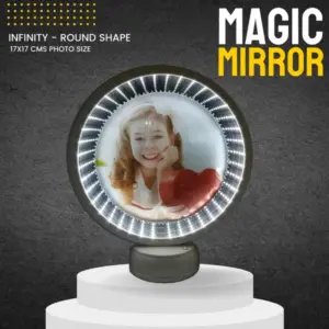 Infinity Magic Mirror White Round LED Decorative Mirror
