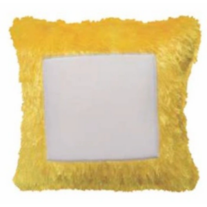 Yellow Fur Photo Cushion Personalized Custom Pillow