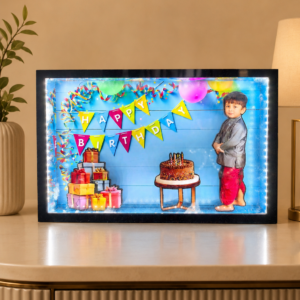 Birthday Theme Cutout Miniature LED BOX MAZ01 A4 Size