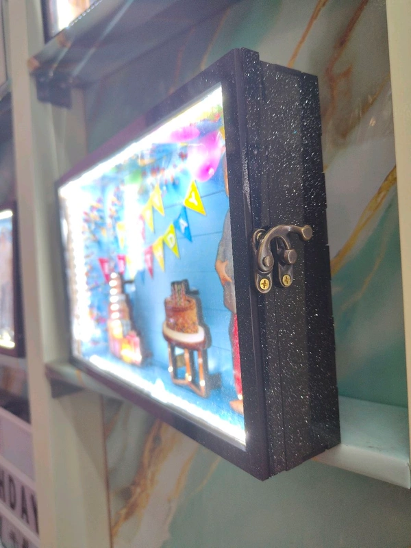 Birthday Theme β Cutout Miniature LED BOX MAZ01 β A4 Size - Image 6